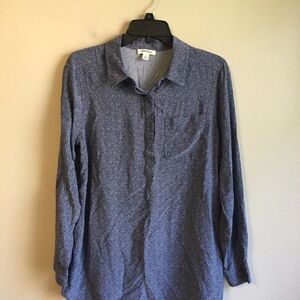 NWOT Good threads small navy blouse